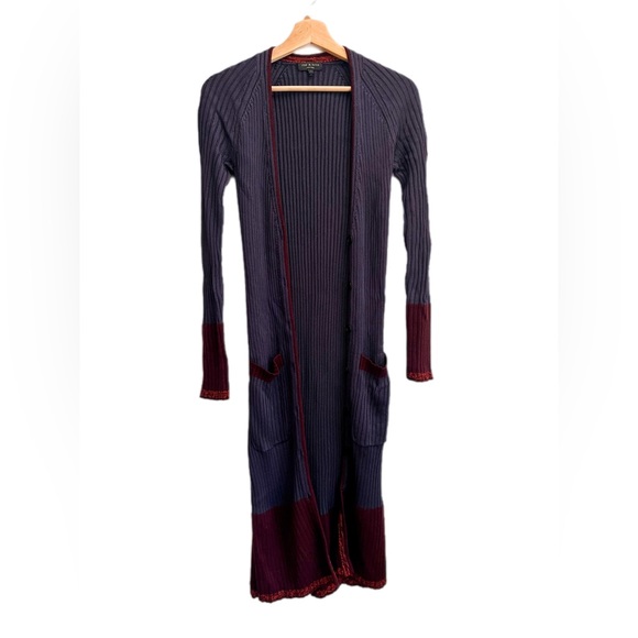 Rag & Bone Long Open Front Kristen Cardigan Women’s S - Picture 3 of 6